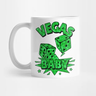 LAS Vegas Baby Roll The Dice Green Mug